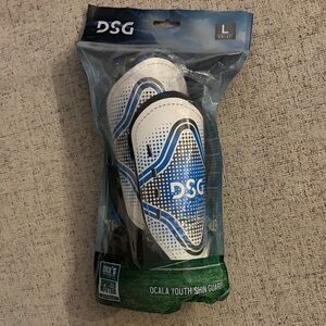 DSG Kids Blue and White Shin Guards